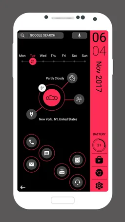 Strip Launcher 2017 - Theme screenshot 3