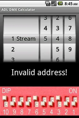 ADL DMX Calculator screenshot 2