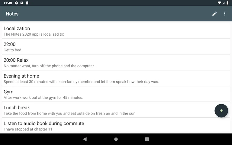 Notes to speech screenshot 1