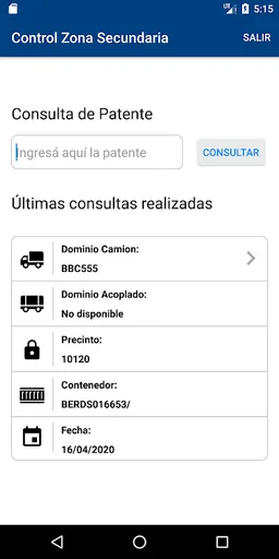 Control Zona Secundaria screenshot 4