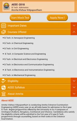 AEEE - Amrita Entrance Examination - Engineering screenshot 10