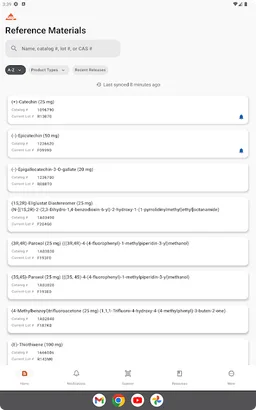 USP Reference Materials screenshot 6