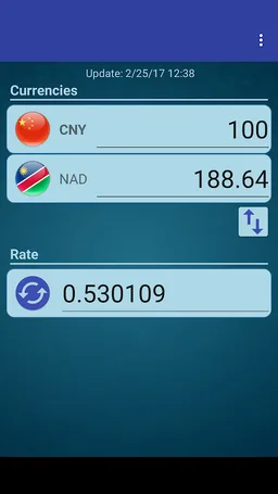 Chinese Yuan x Namibia Dollar screenshot 1