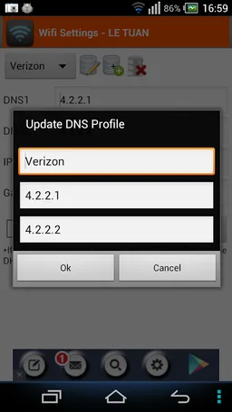 WiFi Settings (dns,ip,gateway) screenshot 6
