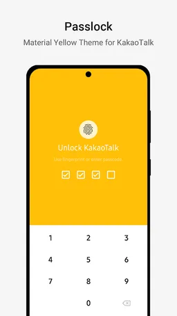 MaterialYellow－KakaoTalk Theme screenshot 3