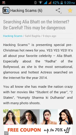 Hacking Scams (Hackers News) screenshot 5