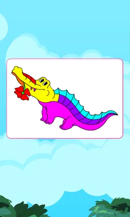 Coloring Proud Alligator screenshot 8