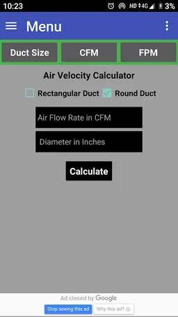 Duct Calculator screenshot 7