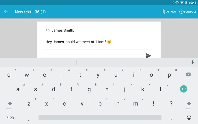 SMS Texting from Tablet & Sync screenshot 3