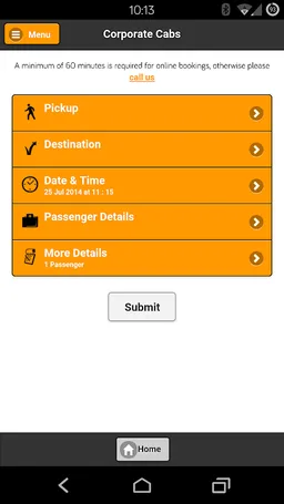 Corporate Cabs screenshot 1