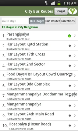 India City Bus routes screenshot 1
