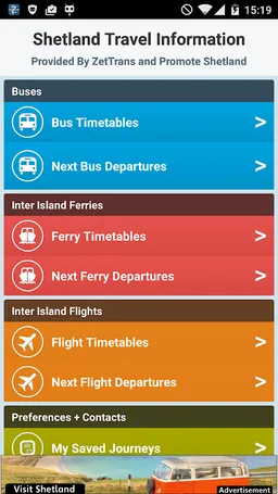 Shetland Travel Information screenshot 1
