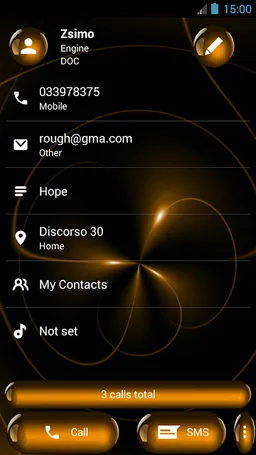Dialer Spheres Orange Theme for Drupe or ExDialer screenshot 6