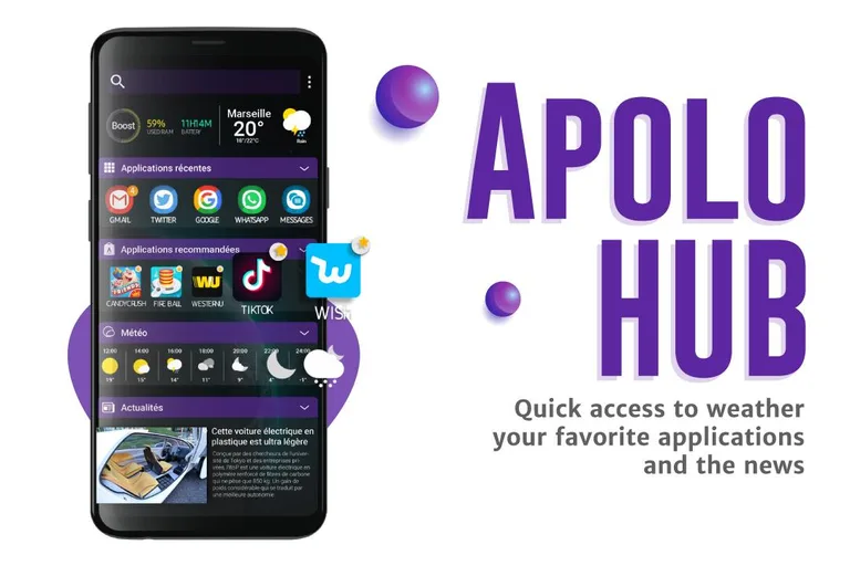 Apolo Launcher: Boost, theme, wallpaper, hide apps screenshot 8