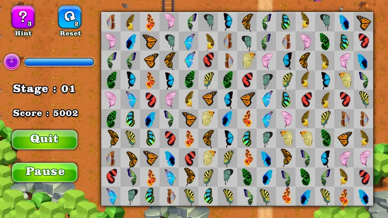 Butterfly connect game screenshot 1