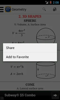 Maths Formulas Lite screenshot 6