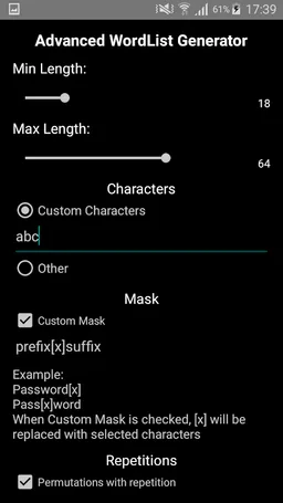 Advanced Wordlist Generator screenshot 3