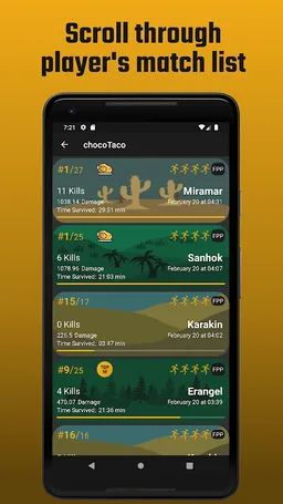 Chicken Tracker: Stats for PUBG screenshot 6