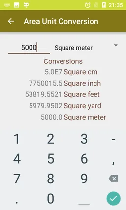 Land Area Calculator Converter screenshot 2