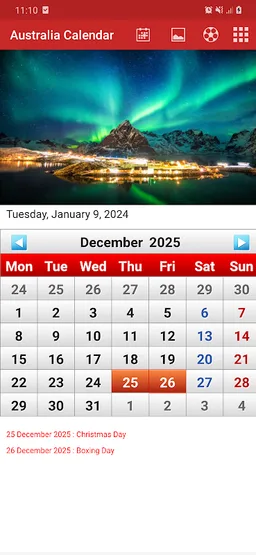 Australia Calendar 2024 screenshot 3