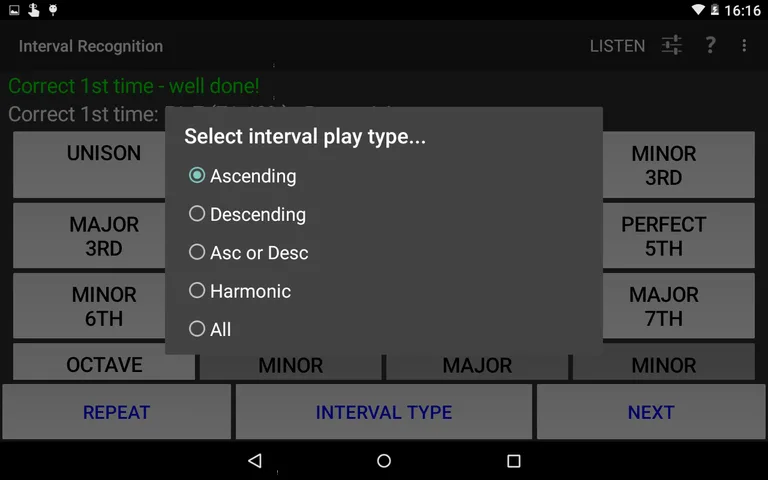 Interval Recognition ear train screenshot 10