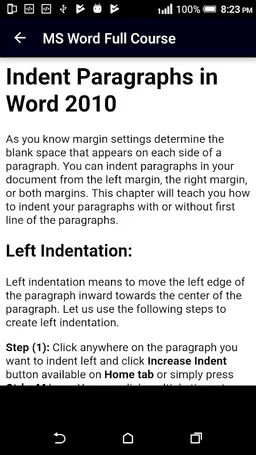 Learn MS Word (Basic & Advance) screenshot 9