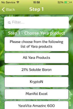 Yara TankmixIT screenshot 2