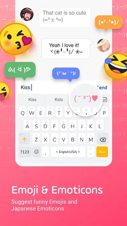 Facemoji Emoji Keyboard Lite: GIF, Emoji,DIY Theme screenshot 4