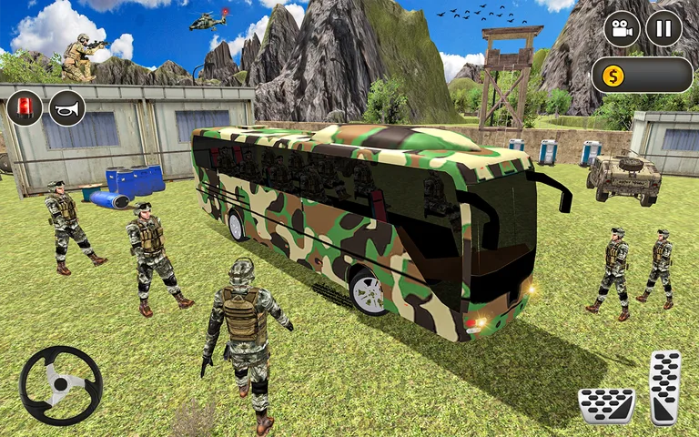 Army bus games 3d Army driving screenshot 5