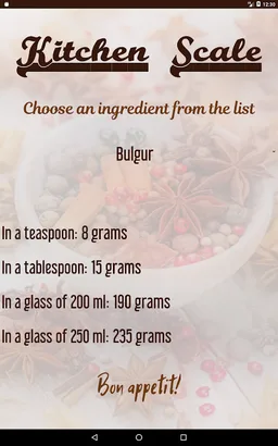 Kitchen Scale screenshot 1