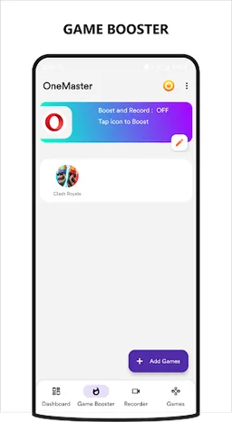 OneMaster - Game booster tools screenshot 3