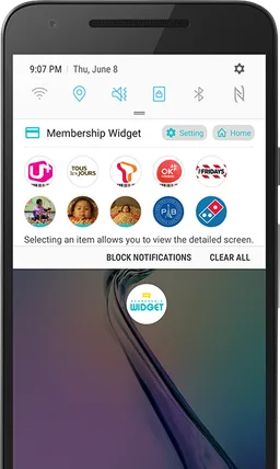 Membership Widget screenshot 1