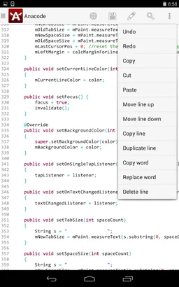 Anacode IDE Android/C/C++/JAVA screenshot 10