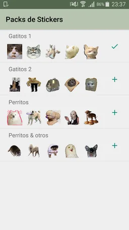 Funny Animals Stickers for WSP screenshot 3