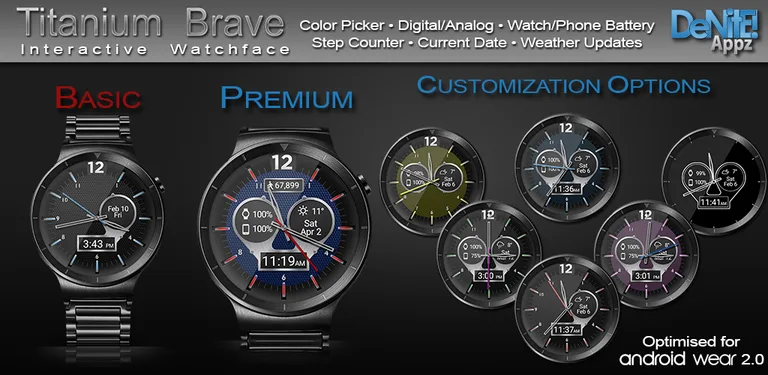 Titanium Brave HD WatchFace Wi cover image