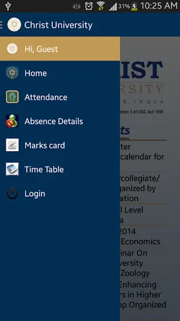 Christ University Student App screenshot 1