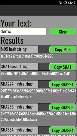MD5 & SHAx Hash Generator screenshot 2