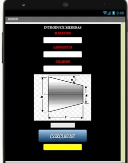 CALCULO DE CONOS screenshot 2