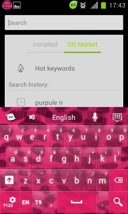 Pink Cheetah GO Keyboard screenshot 2