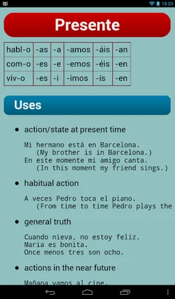 Spanish Verbs screenshot 10