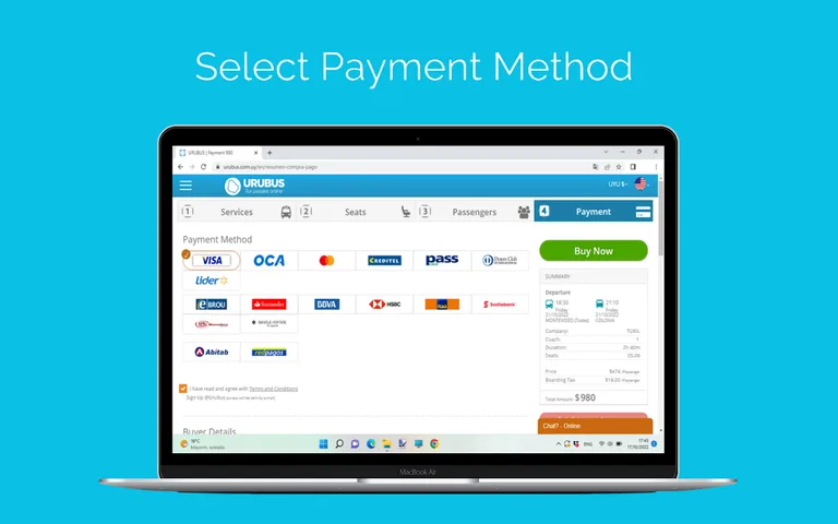 URUBUS Tickets online Uruguay screenshot 4