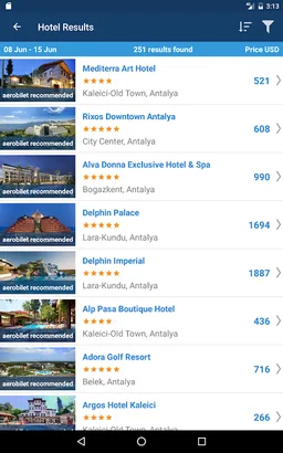 Aerobilet - Flights, Hotels, B screenshot 8