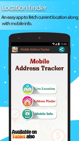 Live Mobile address tracker screenshot 1