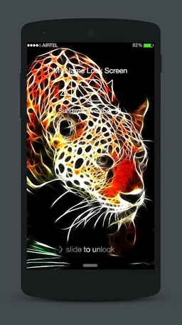 Animals Neon Lock Screen screenshot 1