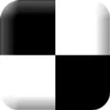 Black and White piano Game icon