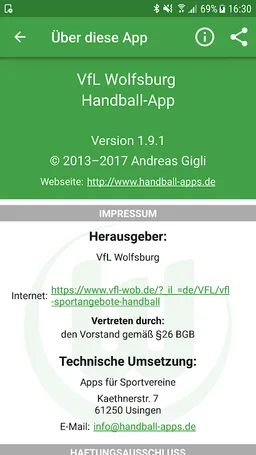 VfL Wolfsburg Handball screenshot 4