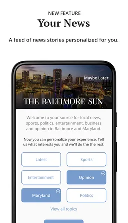 Baltimore Sun screenshot 1