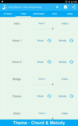 Songwriting Wizard screenshot 3