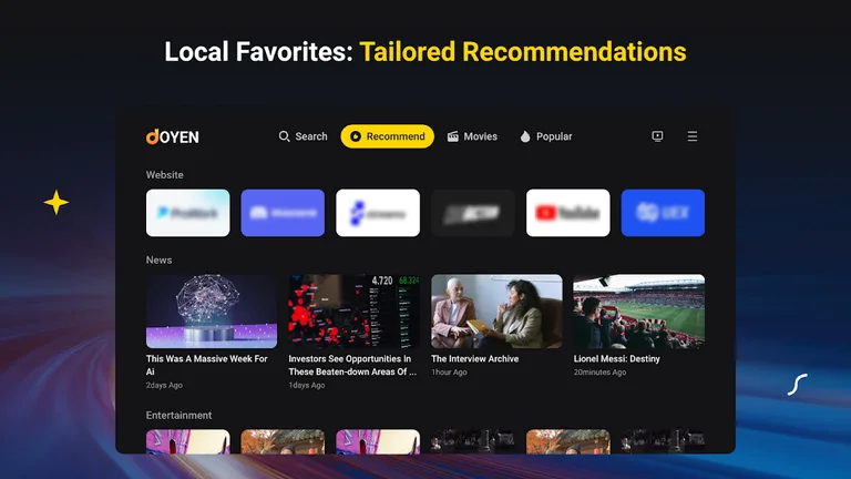 Joyen – TV Web Browser screenshot 1