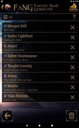 FaNG - Fantasy Name Generator screenshot 3